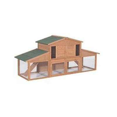 China Promotional Good Quality Fashion Orange Rabbit Hutch Pet Wooden House Viable for sale