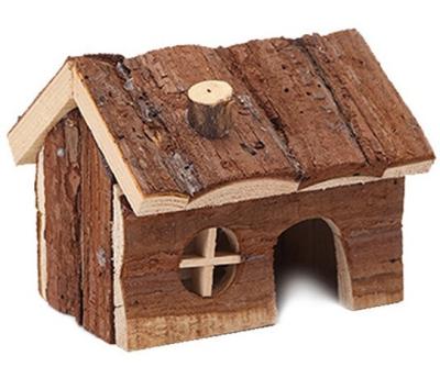 China Breathable Custom Wooden Hamster House Squirrel House Bird Nest And Other Small Pet House for sale