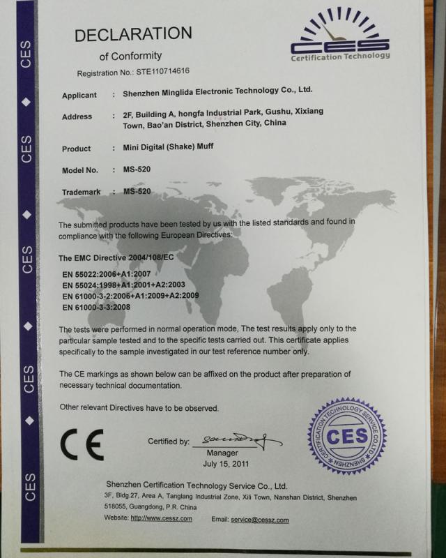 CE - Shenzhen Liangji Technology Co., Ltd.