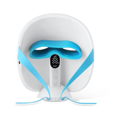 China Dye Removal USB LED Light Therapy Mask 7 Color Portable Rechargeable Silicon LED Face Mask for sale