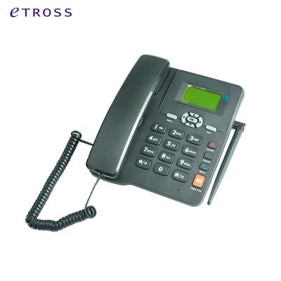 China Etross 6588 GSM home phone with 2 sim card 6588 for sale