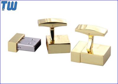 China Golden Noble Cufflink 16GB USB Stick Flash Drive Tiny Body Huge Data Storage for sale