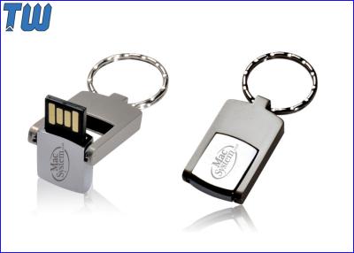 China Full Metal 360 Degree Twisting 2GB USB Flash Disk Big Key Ring for sale