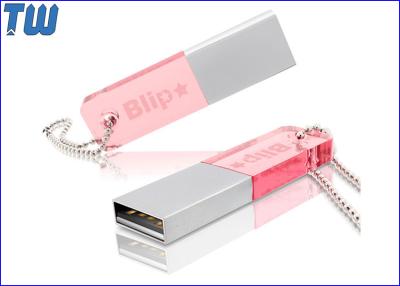 China Colorfull Acrylic Cool Slim 64GB Pen Drive Memory Disk Free Ball Chain for sale