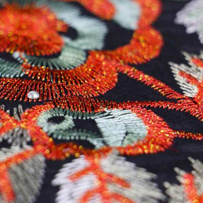 China Other Staple Yarn Embroidery Fabric Plus African Drill Embroidery Fabric for sale