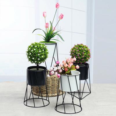 China Modern Portable Modern Style Flower Pots Metal Plant Rack High Quality Stand for sale