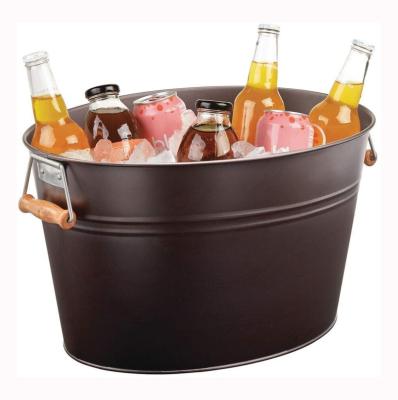 China Factory Direct Viable Oval Tub Oval Wine Ice Bucket For Party for sale