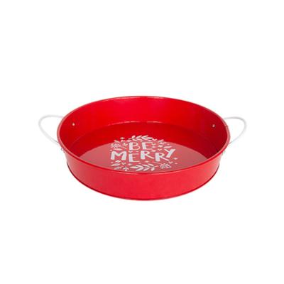 China Large Capacity Factory Restaurant Home Hotel Wholesale Decorative Metal Serving Tray for sale