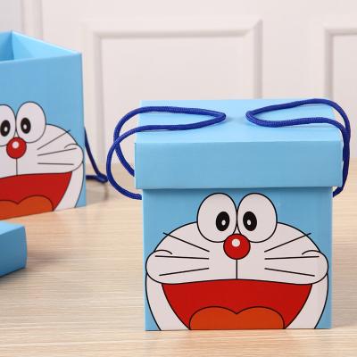 China China Manufacturer Wholesale Recyclable Cardboard Square Gift Cartoon Boxes With Lids for sale