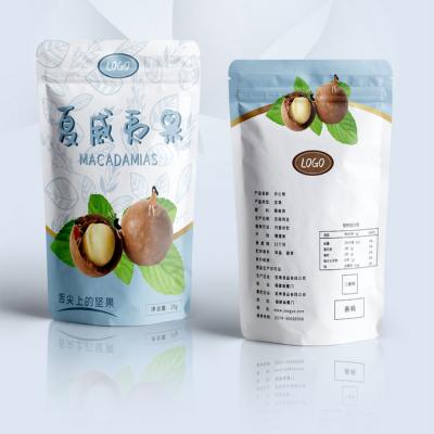 China Zipper Lock Moisture Proof Frosted Bag Stand Up Food Fruit Tea Packaging Pouches Dry Self Seal Zipper Bags for sale