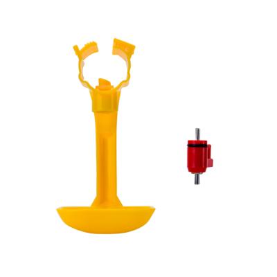 China Long Life Cheap Automatic Nipple Drinker Yellow Nipple Drinker With Cup Automatic Poultry House Chicken Waterline System For Chicken Cage for sale