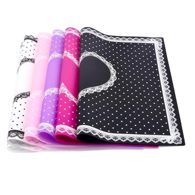 China Viable Table Silicone Washable Manicure Mat Pad for sale