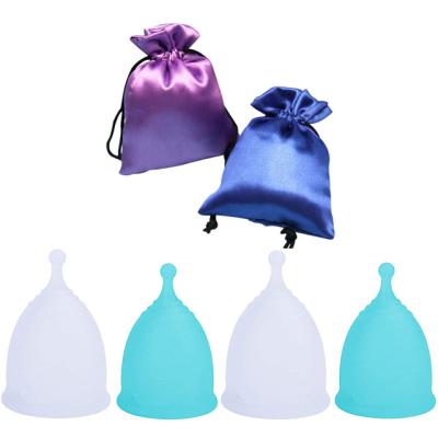 China Food Grade Reusable Safe Approved Reusable Cups Menstrual Heavy Flow Silicone Menstrual Cup For Women Period Care for sale