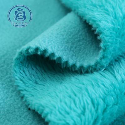 China Antistatic Knit Polyester Fleece And Sherpa Shear Bonded Fabric for sale