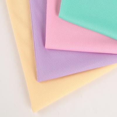 China 145GSM Polyester Bird Eye Mesh Fabric Birds Eye Anti-Static Quilting Knitted Sportswear Cloth T-shirt Fabric for sale