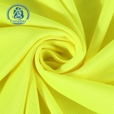 China Factory Good Bird Eye Mesh Fabric 100% Polyester Fusible Mesh Fabrics For Sportswear T-shirt Basketball for sale