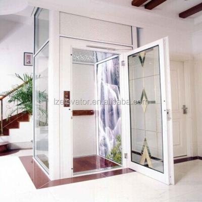 China Guided Elevators Machine Small Room Home Glass Elevator for sale