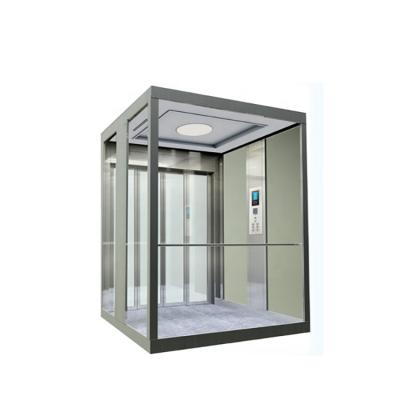 China Small Guided Elevators Lifts For Homes With Glass Cabin Wall for sale