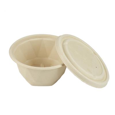 China Biodegradable Eco Friendly Packaging Take Away Biodegradable Soup Bagasse Fast Food Bowl for sale