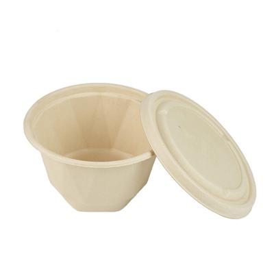 China Bagasse Liner Biodegradable Waterproof Healthy Paper Lunch Box Biodegradable Soup Bowls for sale