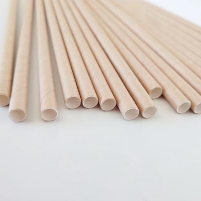 China Disposable recycle food grade biodegradable disposable drinking straw boba pointed end paper straw for sale