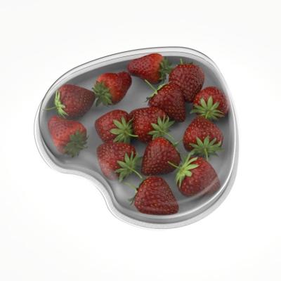 China 100% compostable & OEM Customized Eco Friendly Biodegradable Bagasse Paper Tomato Strawberry Fruit Compostable Packaging Designing Box Tray for sale