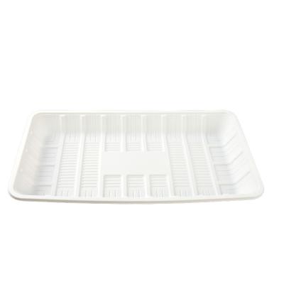 China Disposable Different Size Cornstarch Food Container Biodegradable Disposable Tableware for sale