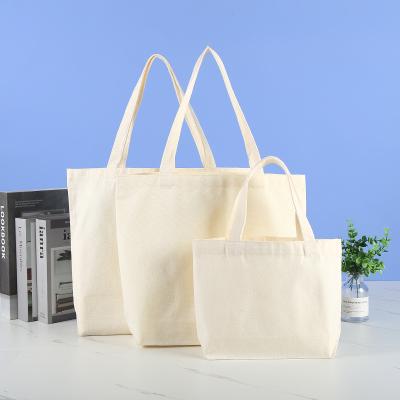 China Eco-friendly Reusable Biodegradable Cotton Canvas Tote Shopping Tote Shopping Bag Tote Vintage Canvas Tote Bag for sale