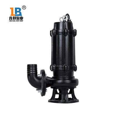 China Commercial Buildings 20 Cubic Meter Per Hour Vertical Submersible Home Submersible Sewage Pump WQ for sale