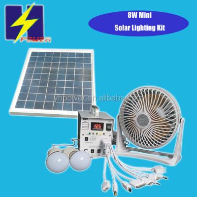 China Home Factory 8W Solar Panel Generation Circuit Power For Radio, LED Bulbs, Fan, TV for sale