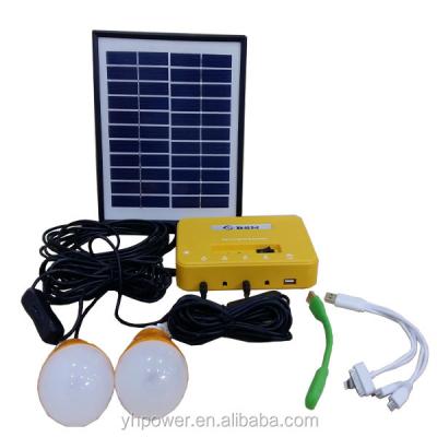 China 12v 4w Portable Solar Panel Lighting System 4800mAH Li Batery Home Kits for sale