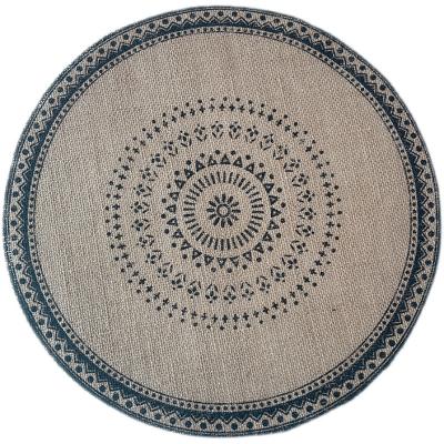 China Eclectic Woven Nordic Coaster Ins Wind Place Mat Cotton And Dining Table Insulation Drop Cloth Shooting Buttresses Home Decorative Jute Rug for sale