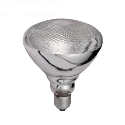 China High Quality Animal Infrared Clear Hard Glass Infrared Lamp / Heater Bulb BR38 175w Beauty Heat for sale