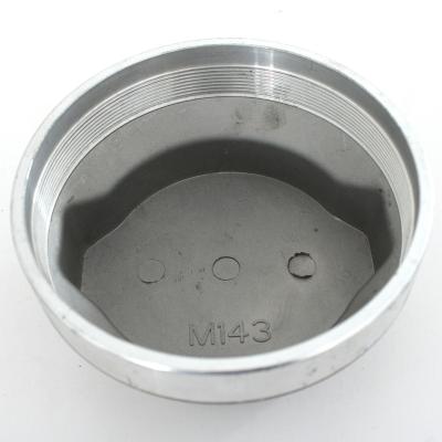 China Trailer Wheel Axle Pure Aluminum Hub Cap for European Market Wheel with Customized Logo for sale