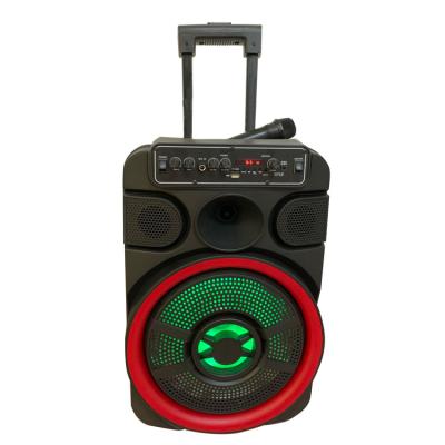 China Party Trolley Speaker Tooth Speaker Portable Blue DJ Speaker With LED Light for sale