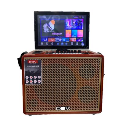 China Yes VOC 14 Inch Display Screen Karaoke Party Android System Smart Touch Screen WIFI Multifunctional Video Portable Speaker for sale