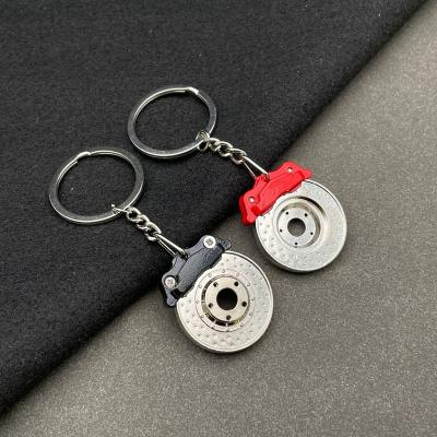 China Promotion Gift New Creative Rotating Key Ring Key Ring Disc Brake Keychain Keyfob Accessories Keyfob Holder Chain for sale