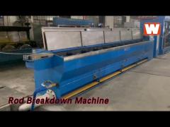 11 Dies Rod Breakdown Machine High Speed For Copper / Aluminum Wire