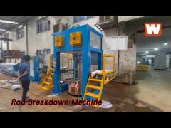 Copper Wire Rod Breakdown Machine 132KW 8 Dies RBD 10 M/s For Drawing