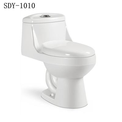 China Double-Flow Ceramic Siphon Jet Toilet Bathroom Cheap One Piece WC Piss Peep Toilet WC Chinese Toilet Price for sale