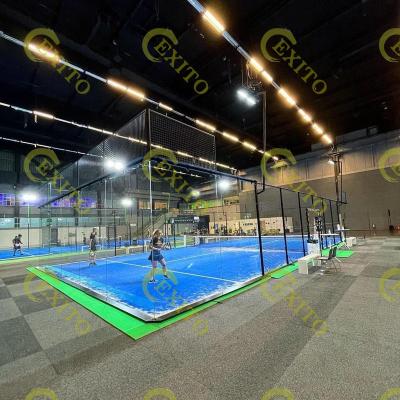 China EXITO Wholesale Good Quality Glass New Design Build Your Own Full Padel Court Scenic Padel Court Padel Tennis Court For Sale 10*20m for sale