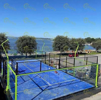 China EXITO Good Quality Factory Price Durable Construction Padel Courts, Scenic Outdoor Paddle Tennis Court Padel Playgrounds for sale