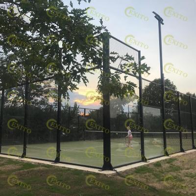 China EXITO 2022 Full Panoramic Padel Tennis Court Sale Padel Tennis Court Hot Classic Outdoor/Indoor Outdoor Paddle Court for sale