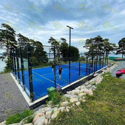 China EXITO Padel Tennis Court Full Panoramic Padel Tennis Court Outdoor/Indoor Classic Paddle Court Outdoor Sports Game for sale