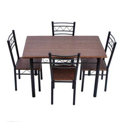 China High Quality Disassembly Modern Home Furniture Simple Design WOOD Dining Set Dining Table Set 4 Chairs for sale