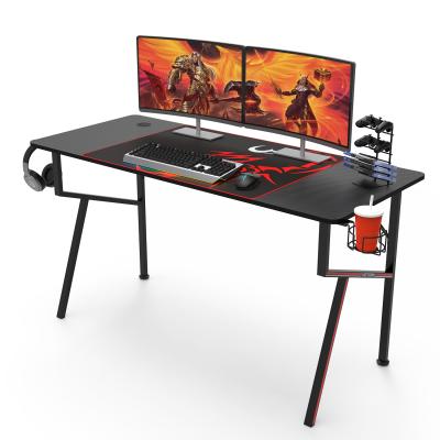 China Other Younger Design Electronic Furniture Competition Black Cool K-Shaped Legs With Game Style Gaming PC Desk for sale