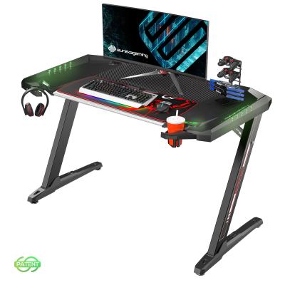 China Other Esports RGB Lights Six Color Multifunctional Cable Management System PC Gaming Table Desk for sale