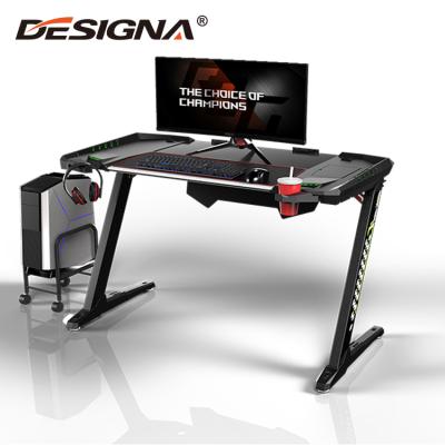 China Easy Assemble DESGINA RGB Light Up E-sport Gaming PC Computer Desk for sale