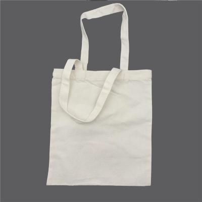 China Durable Canvas Fabric Shopping Tote Bag Customizable Printed LOGO for sale