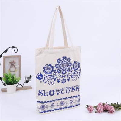 China Large Promotional Custom Shopping Wholesale Durable Waxed Brand Cloth Canvas Bag Printed Embroidered Cotton Canvas Tote White for sale